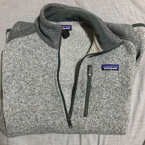 Men’s Patagonia Quarter-Zip in Heather Gray